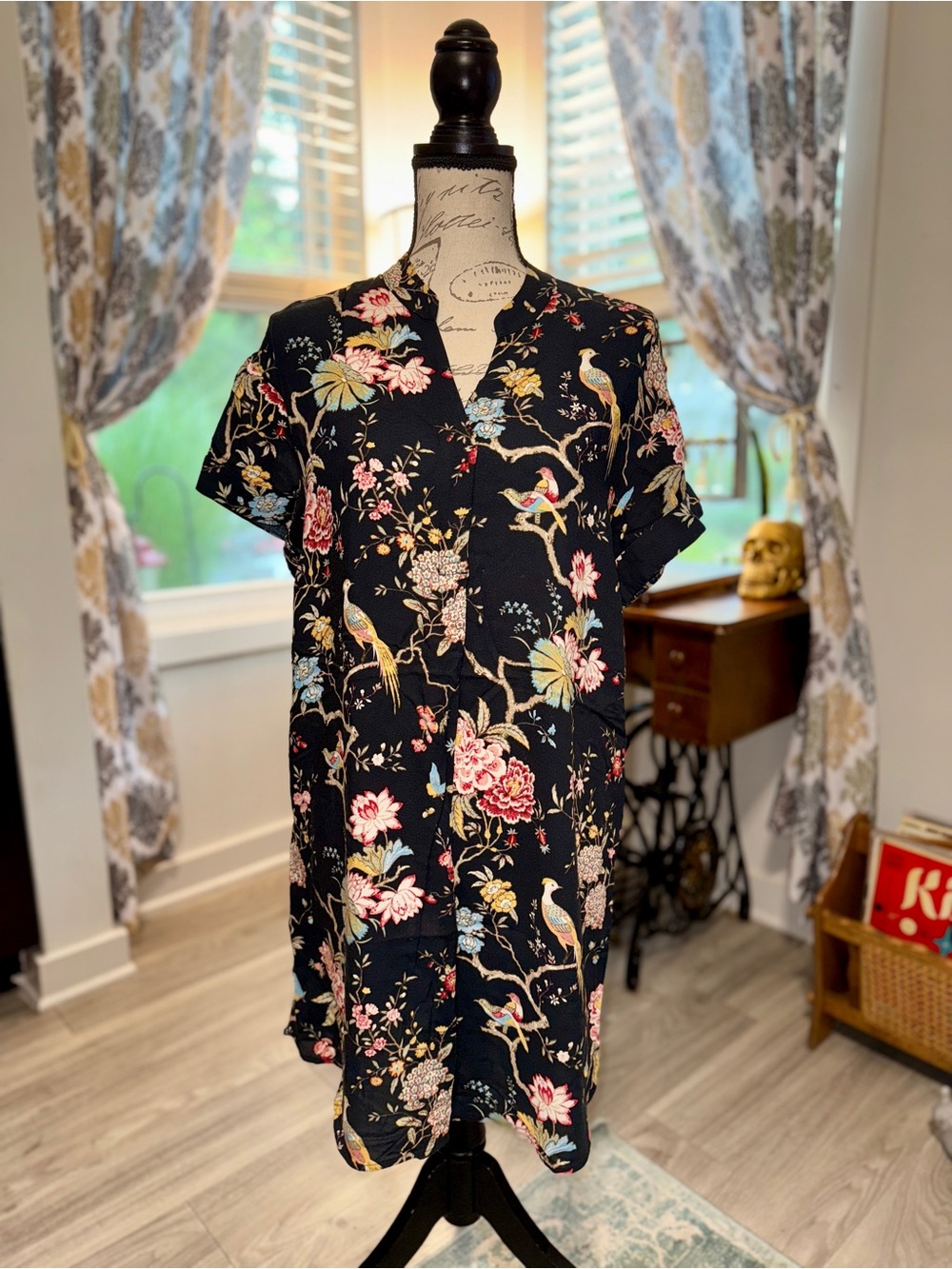H&M x GP&J Baker floral shirt dress